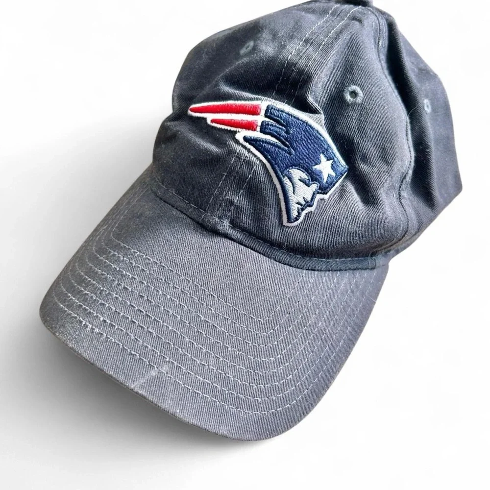 New Era Gray 9TWENTY New England Patriots distressed hat Cap